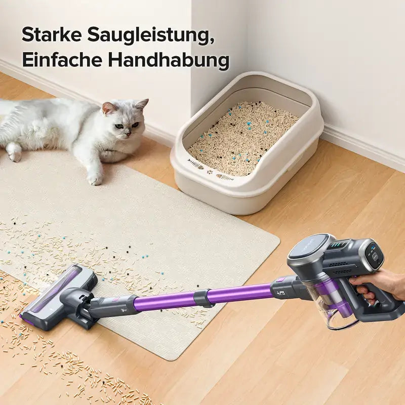 25KPa Powerful Suction Cordless Vacuum Cleaner