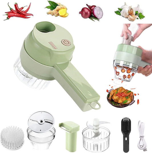 4-in-1 Handheld Electric Vegetable Cutter & Mini Food Chopper 🍅🥕