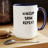 Load image into Gallery viewer, Wake up! Two-Tone Coffee Mugs, 15oz