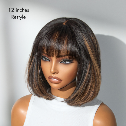 Glueless Bob Wig – Human Hair