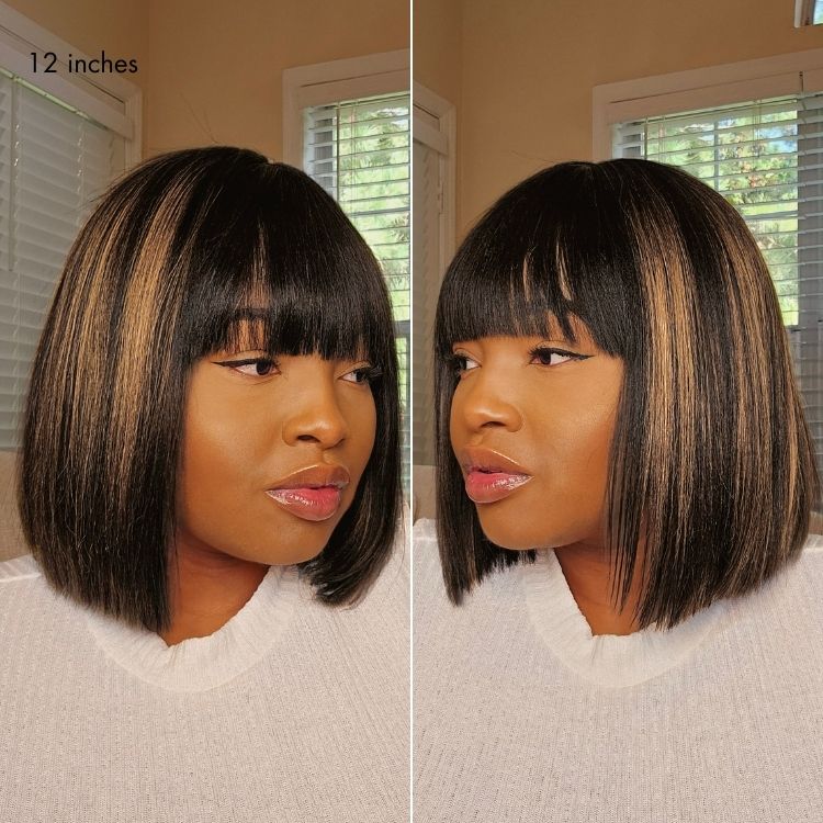 Glueless Bob Wig – Human Hair