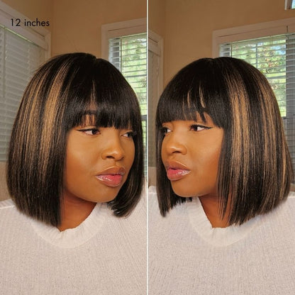 Glueless Bob Wig – Human Hair