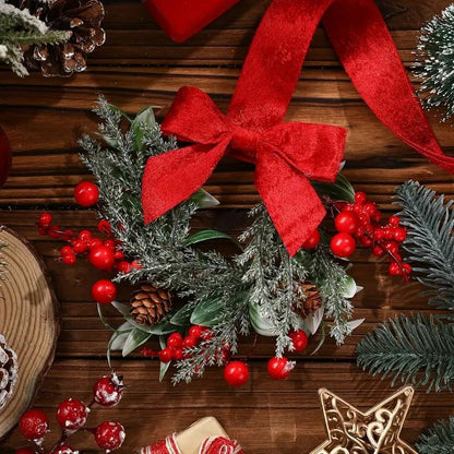 🎀Mini Christmas wreaths for cabinets — the ultimate festive magic