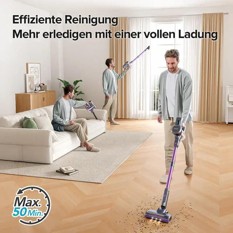 25KPa Powerful Suction Cordless Vacuum Cleaner