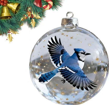 ✨Nature’s Birds Crystal Glass Ornament Set – Hummingbird & Cardinal Christmas Decor 🎄 Special First Order Discount!