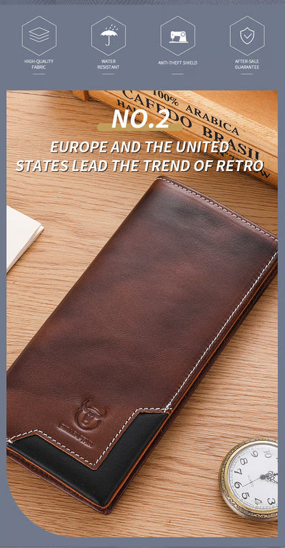 💯Cowhide Vintage Wallet