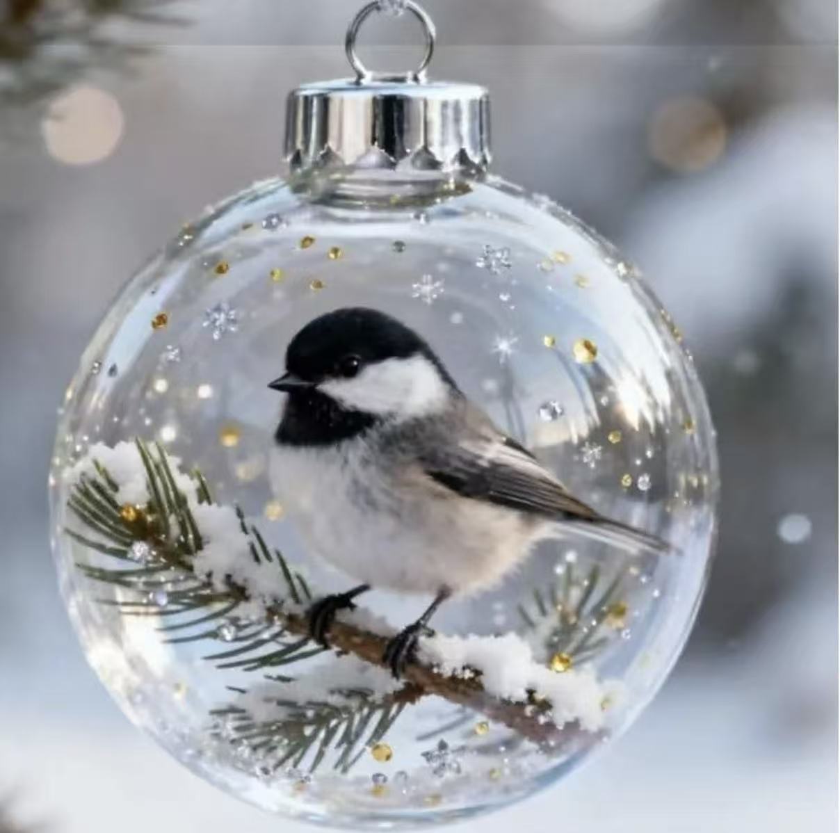✨Nature’s Birds Crystal Glass Ornament Set – Hummingbird & Cardinal Christmas Decor 🎄 Special First Order Discount!
