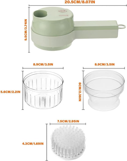 4-in-1 Handheld Electric Vegetable Cutter & Mini Food Chopper 🍅🥕