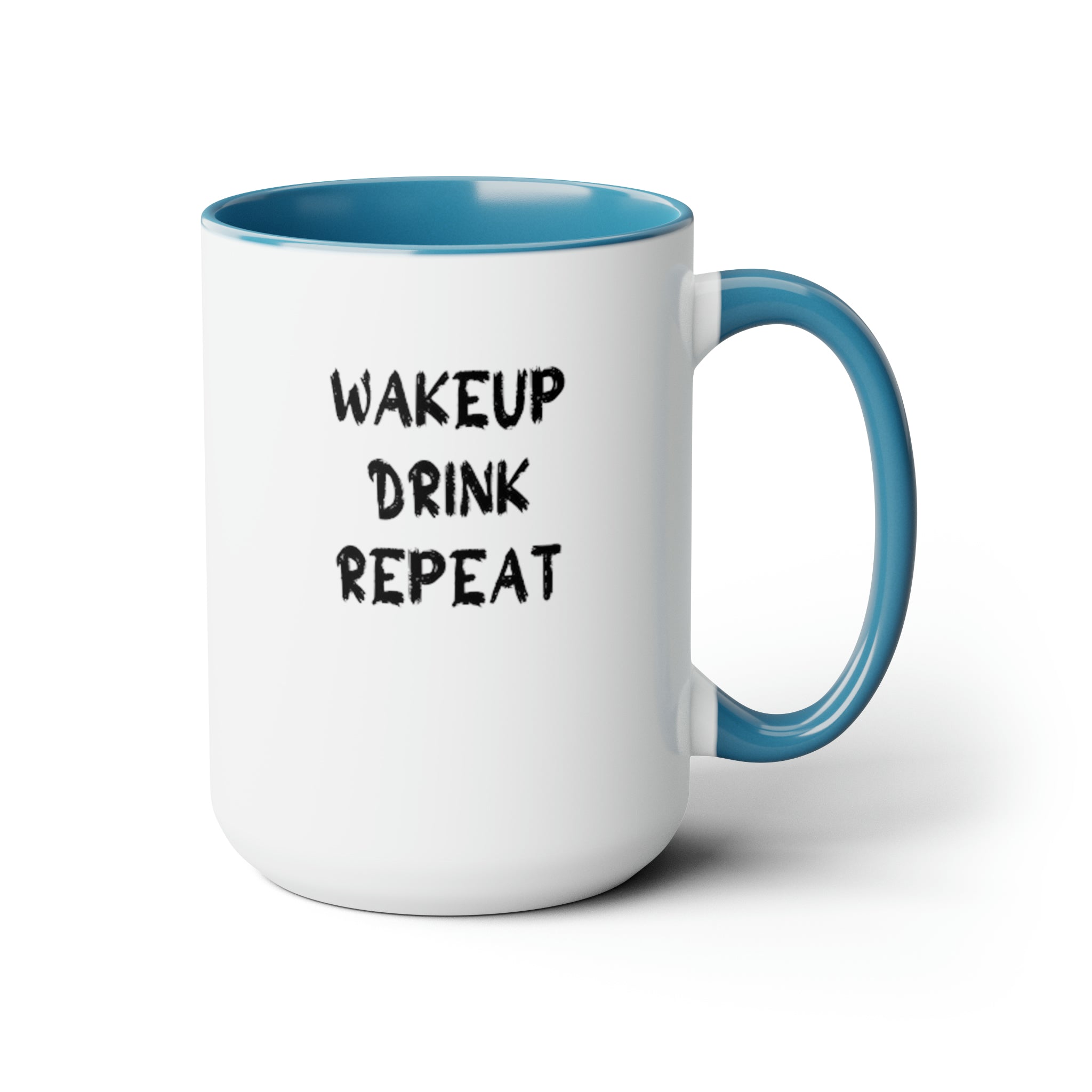 Wake up! Two-Tone Coffee Mugs, 15oz
