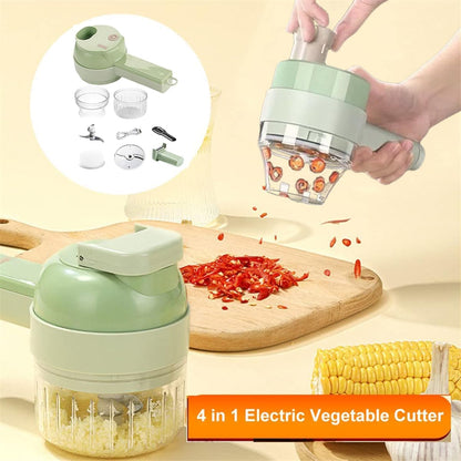 4-in-1 Handheld Electric Vegetable Cutter & Mini Food Chopper 🍅🥕