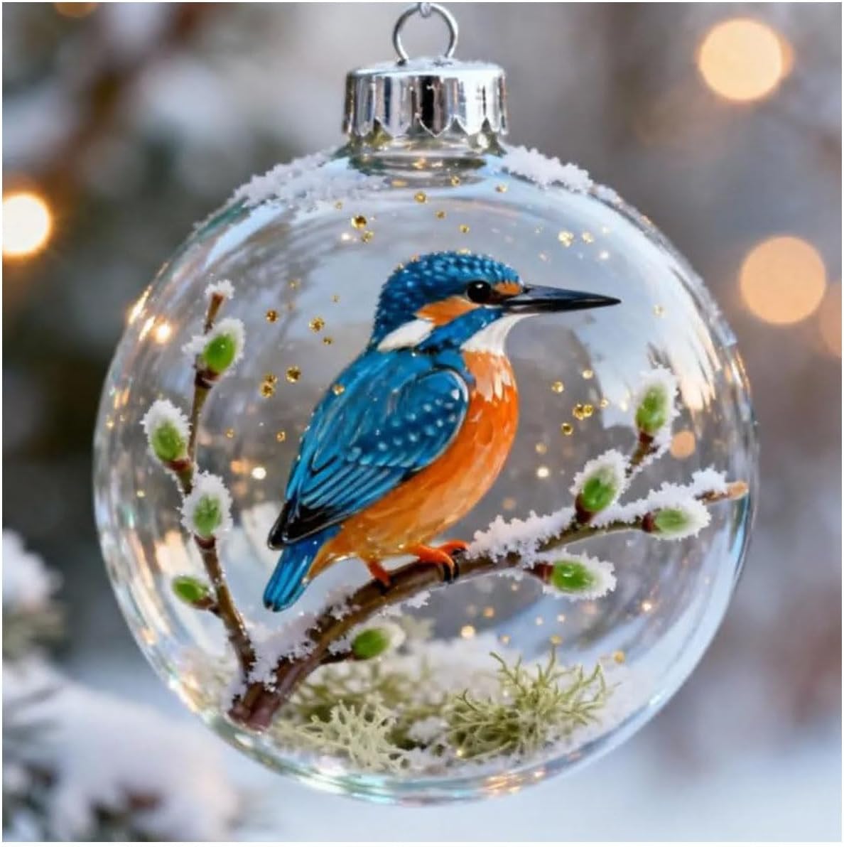 ✨Nature’s Birds Crystal Glass Ornament Set – Hummingbird & Cardinal Christmas Decor 🎄 Special First Order Discount!