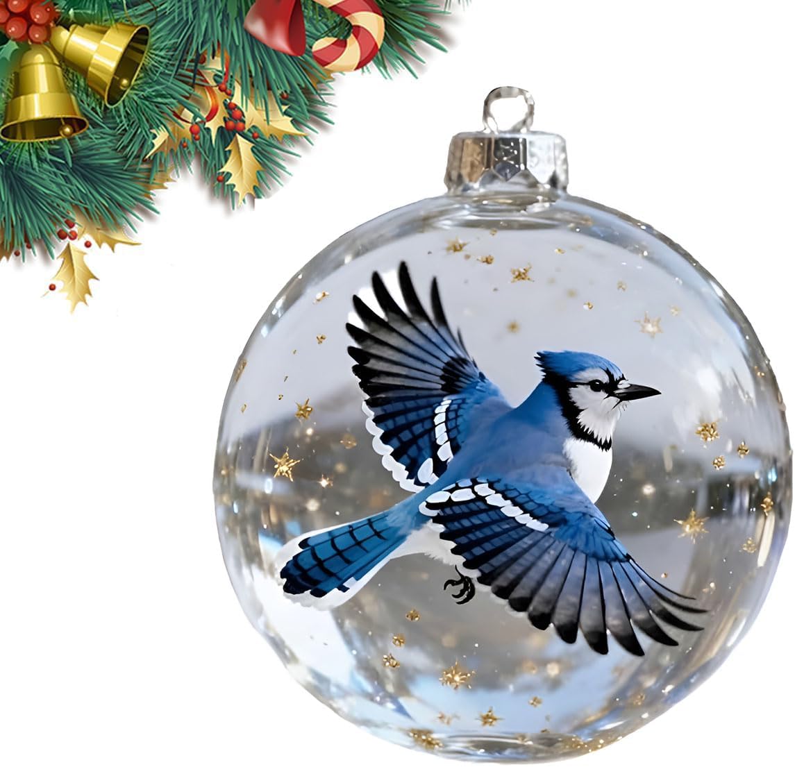 ✨Nature’s Birds Crystal Glass Ornament Set – Hummingbird & Cardinal Christmas Decor 🎄 Special First Order Discount!