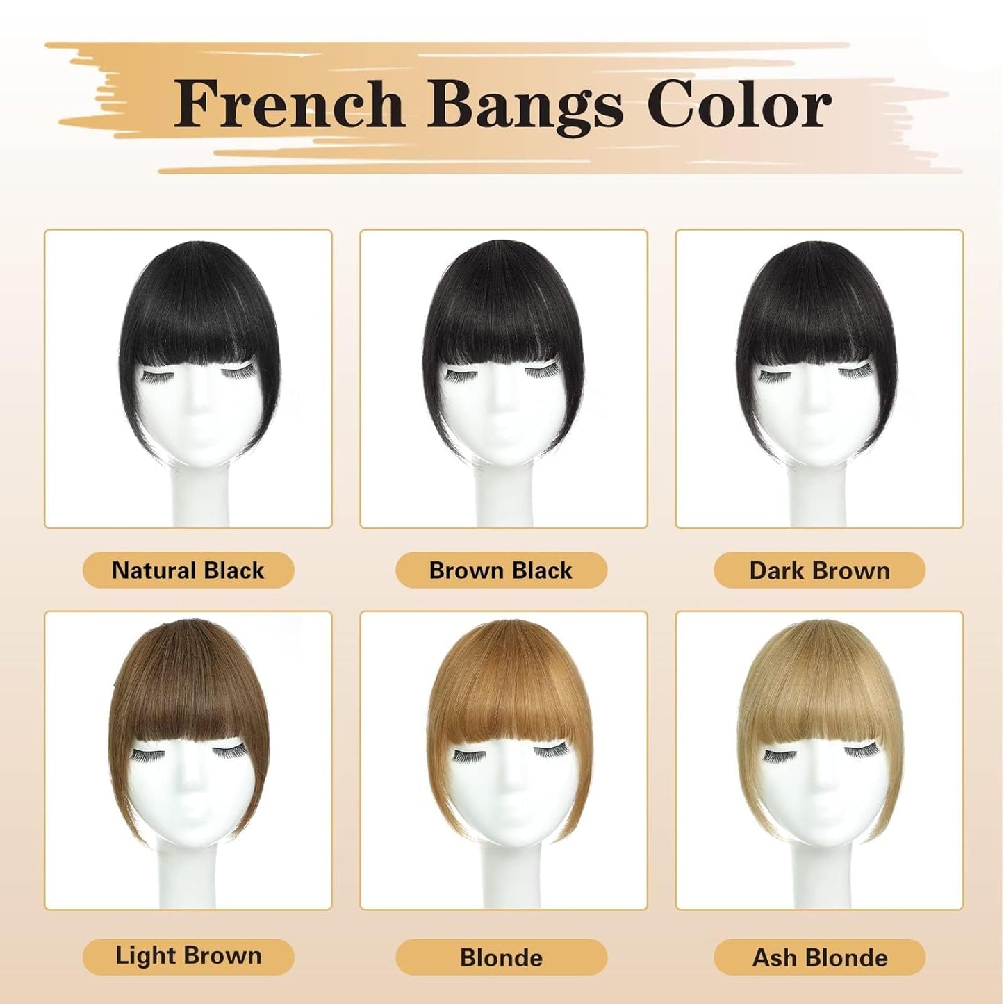 Clip-In Wispy Bangs