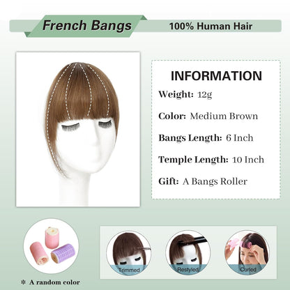 Clip-In Wispy Bangs