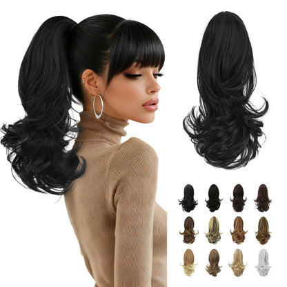 Claw Clip Curly Ponytail