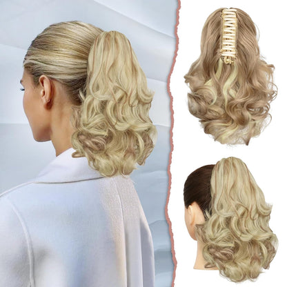 Claw Clip Curly Ponytail