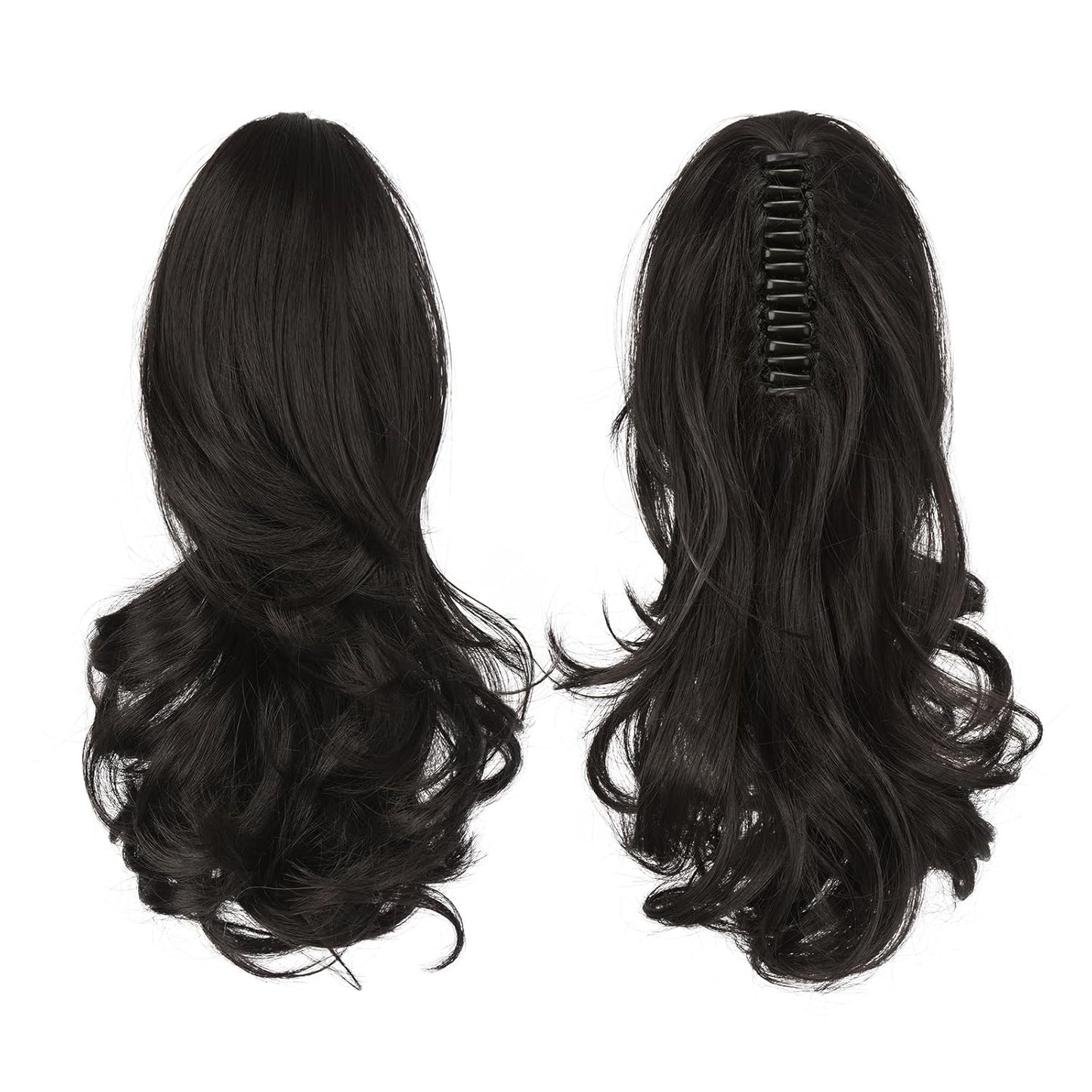 Claw Clip Curly Ponytail