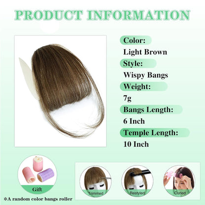 Clip-In Wispy Bangs