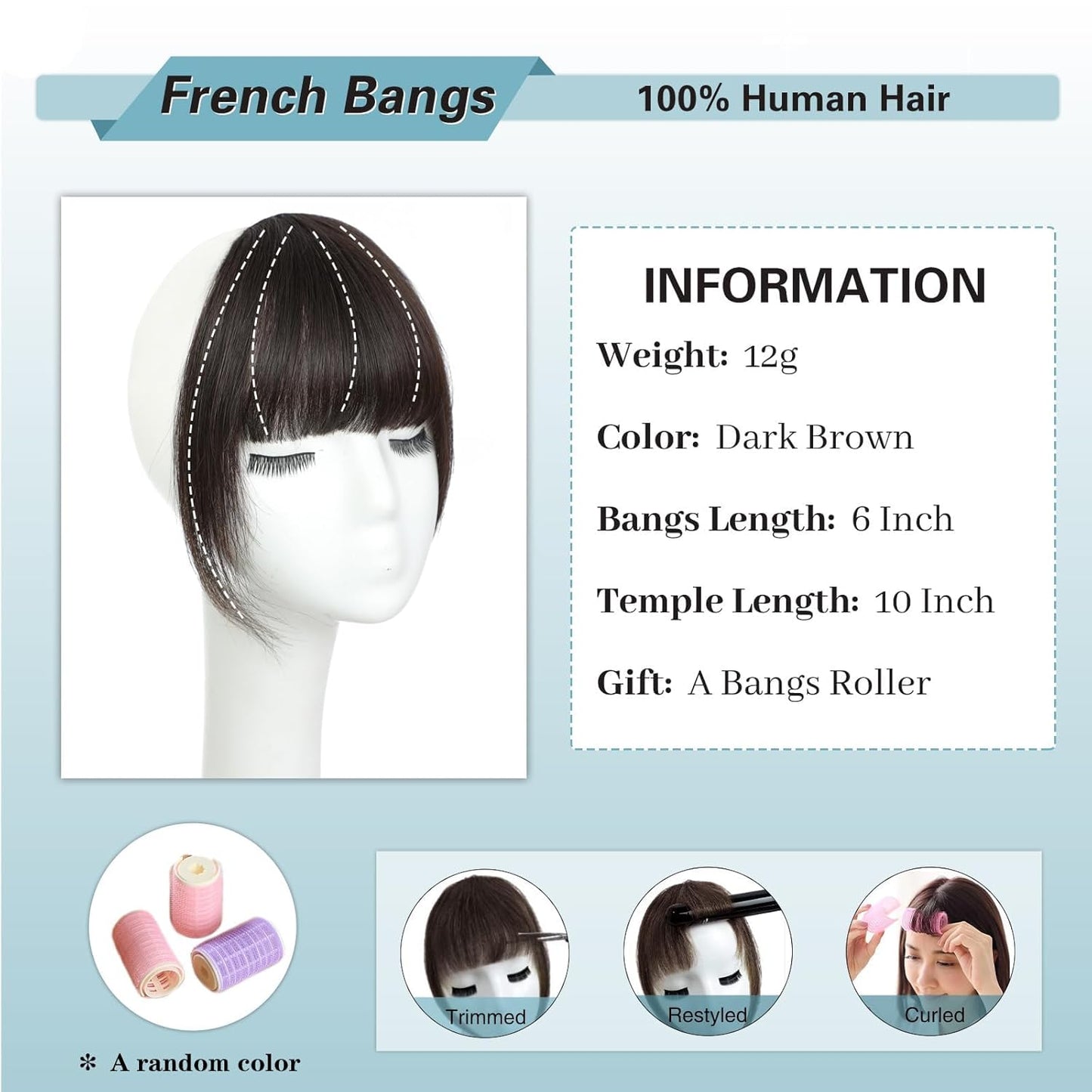 Clip-In Wispy Bangs