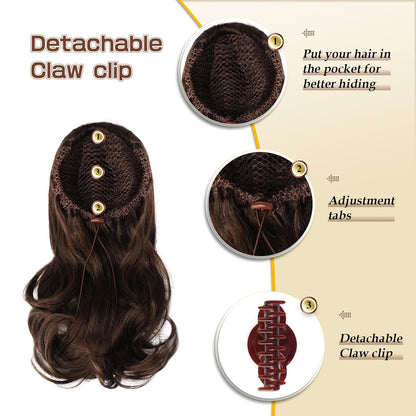 Claw Clip Curly Ponytail
