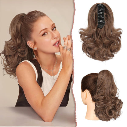 Claw Clip Curly Ponytail