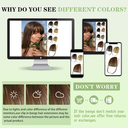 Clip-In Wispy Bangs