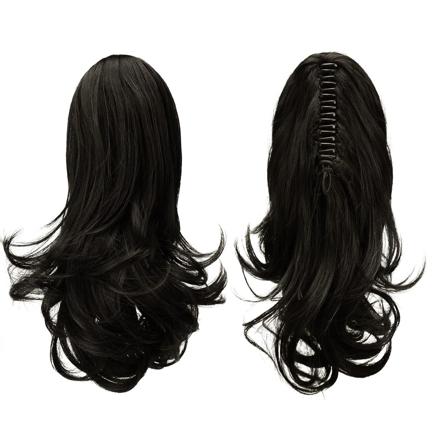 Claw Clip Curly Ponytail