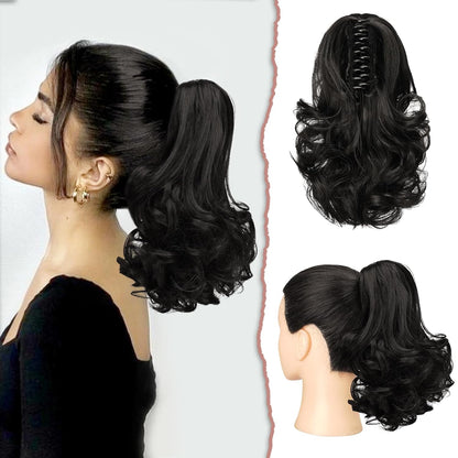 Claw Clip Curly Ponytail
