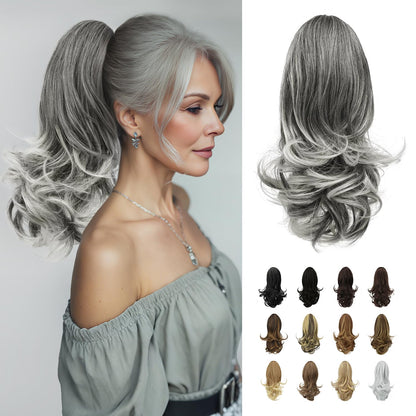 Claw Clip Curly Ponytail