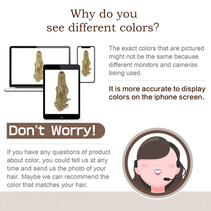 Claw Clip Curly Ponytail