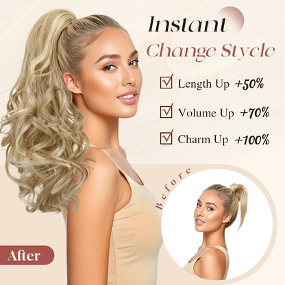 Claw Clip Curly Ponytail