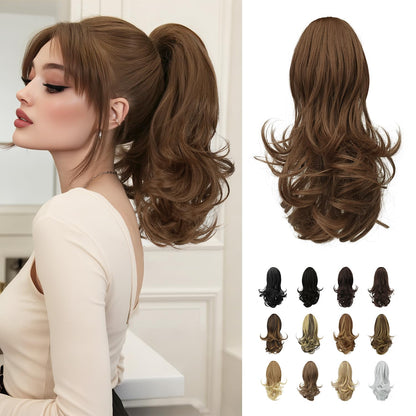 Claw Clip Curly Ponytail