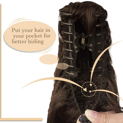 Claw Clip Curly Ponytail