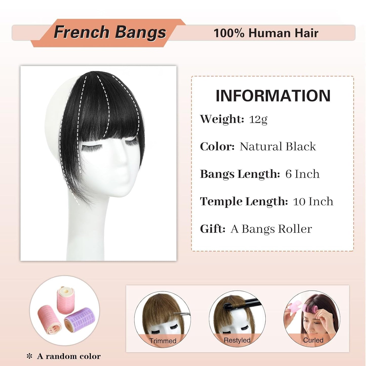 Clip-In Wispy Bangs