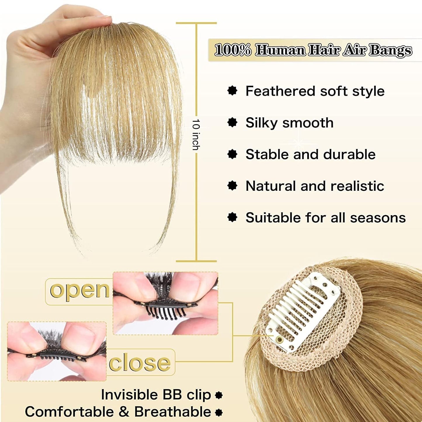 Clip-In Wispy Bangs