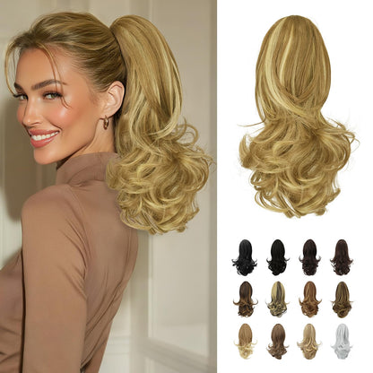Claw Clip Curly Ponytail
