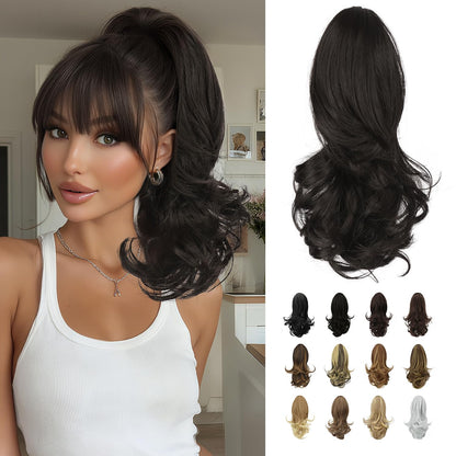 Claw Clip Curly Ponytail