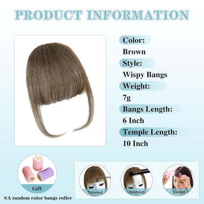 Clip-In Wispy Bangs