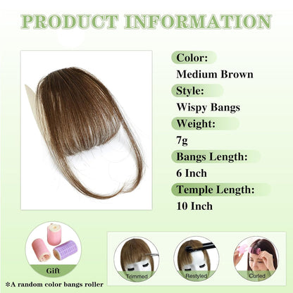 Clip-In Wispy Bangs