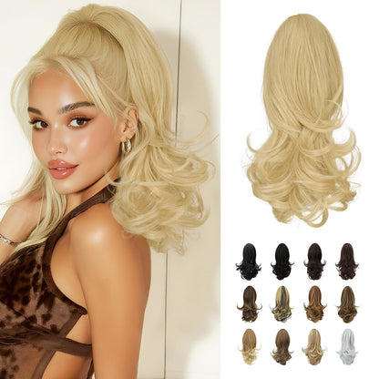 Claw Clip Curly Ponytail