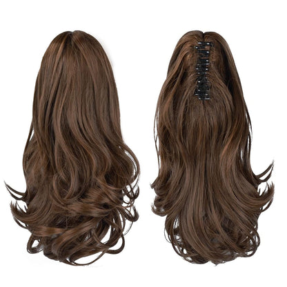Claw Clip Curly Ponytail
