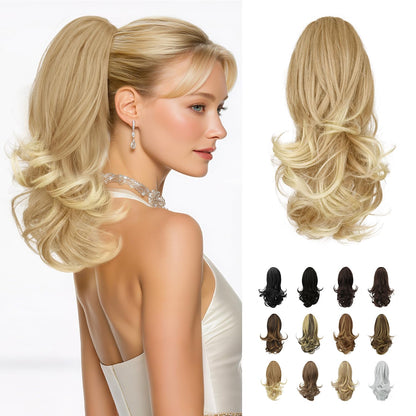 Claw Clip Curly Ponytail