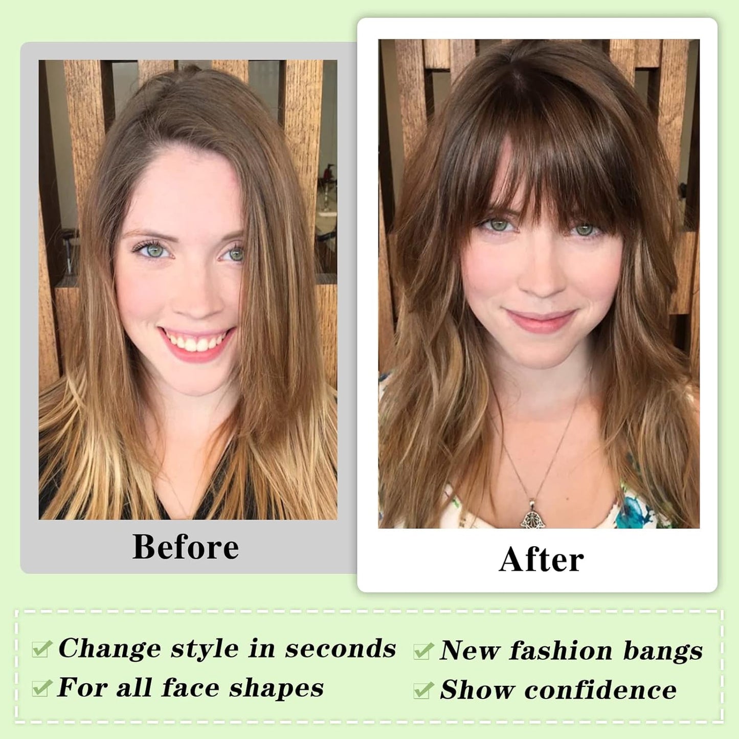 Clip-In Wispy Bangs