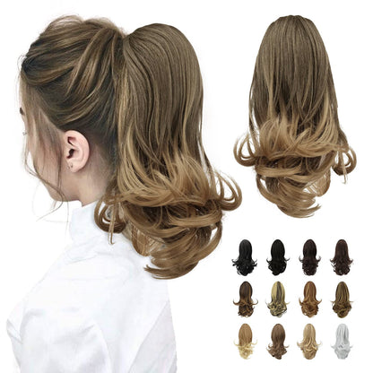 Claw Clip Curly Ponytail