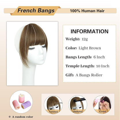 Clip-In Wispy Bangs