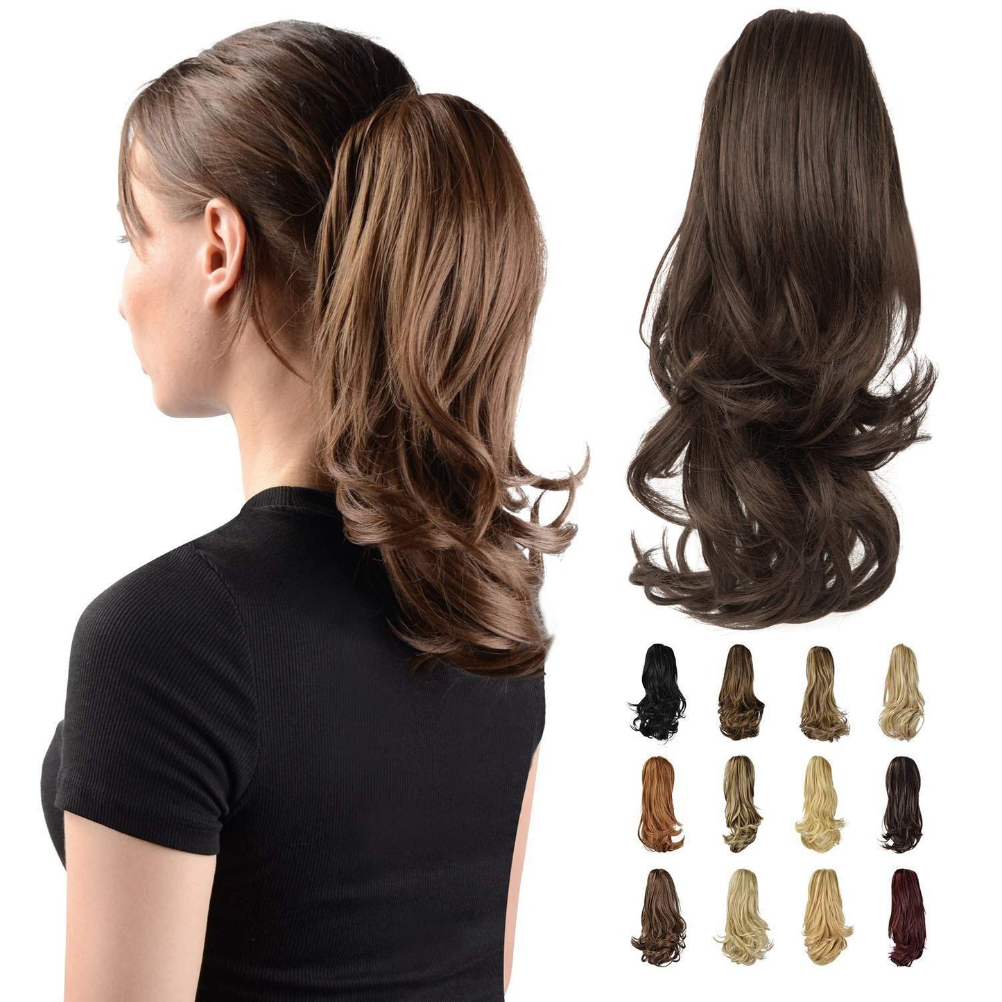 Claw Clip Curly Ponytail