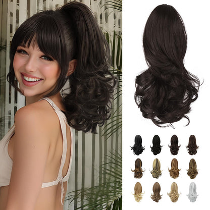 Claw Clip Curly Ponytail