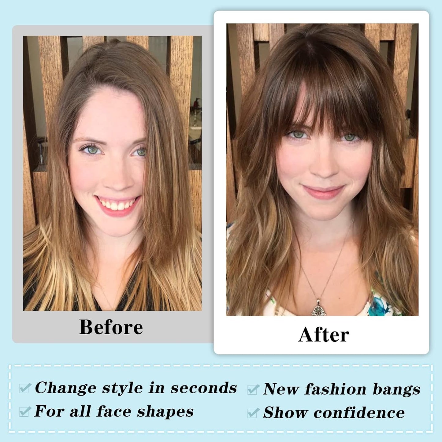 Clip-In Wispy Bangs
