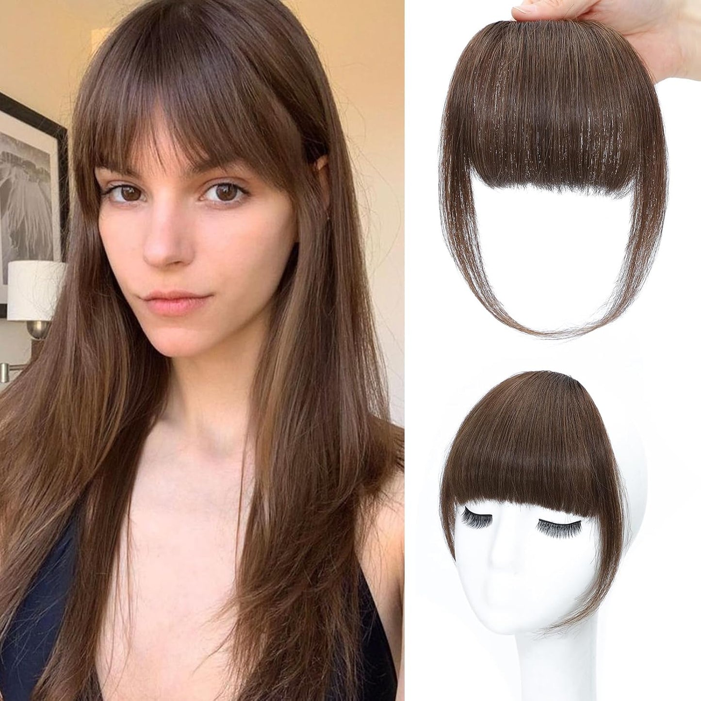 Clip-In Wispy Bangs