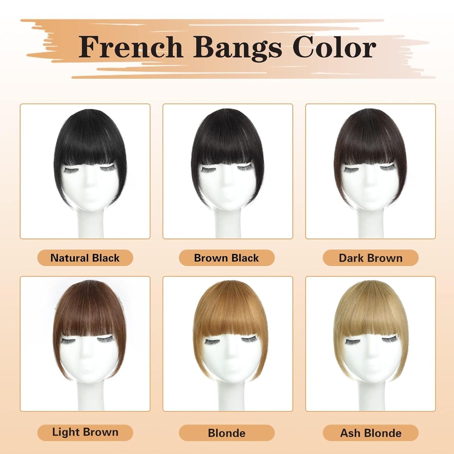 Clip-In Wispy Bangs